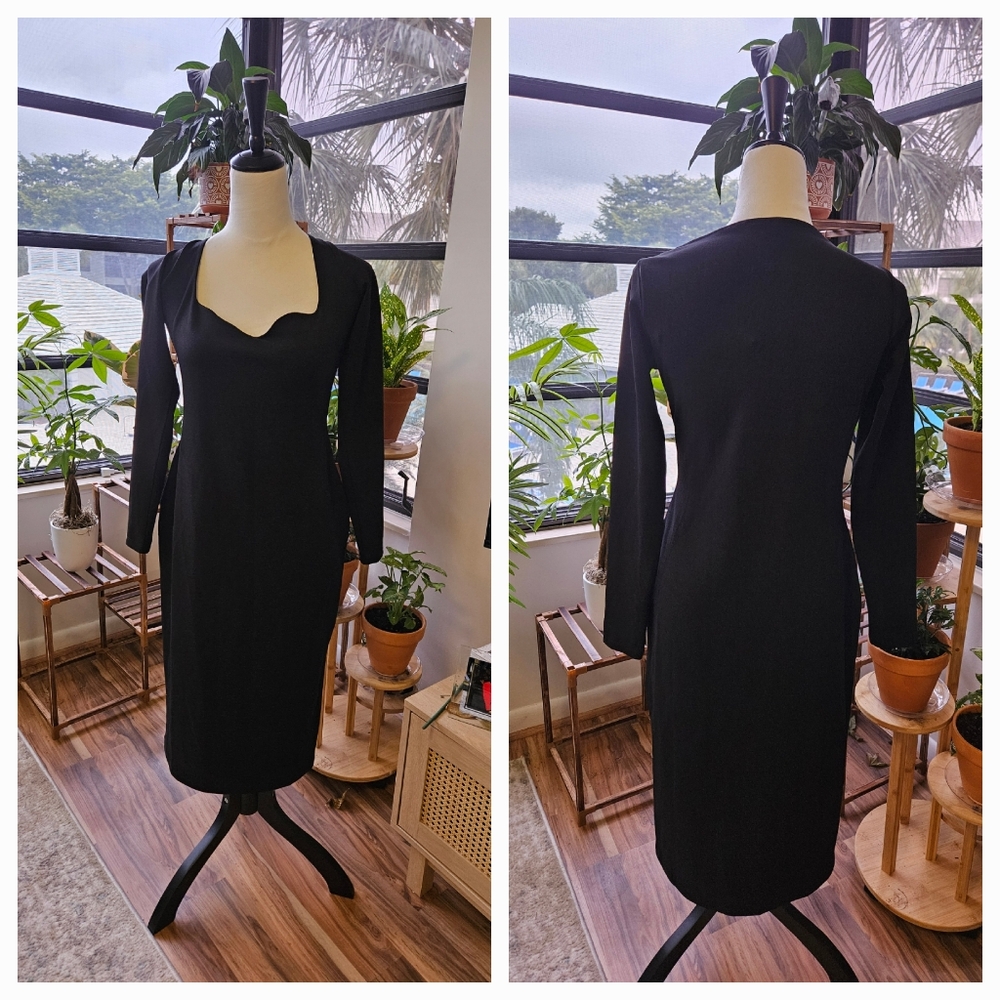 Timeless Black Long-Sleeve Dress